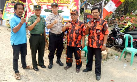 BHABINKAMTIBMAS DAN BABINSA KEL.SUKAJADI MELAKSANAKAN PENGAMANAN PERESMIAN VIHARA ARDHI DARMA KARAWACI