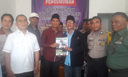 Pemantauan dan Pengamanan Pendaftaran Balon Kades Bhabinkamtibmas Sambang