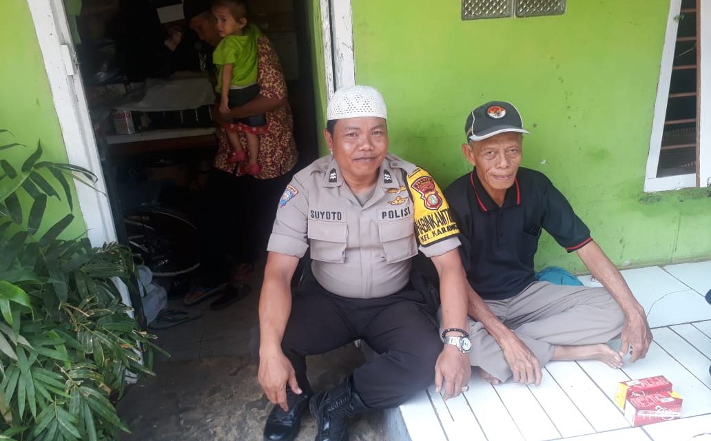 TINGKATKAN KEBERSAMAAN BHABINKAMTIBMAS KELURAHAN KARAWACI AIPTU SUYOTO SAMBANG DAN SILATURAHMI KE TOKOH MASYARAKAT