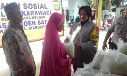 “COOLING SYSTEM” CIPTAKAN RASA PEDULI SESAMA , KAPOLSEK KARAWACI BERSAMA YAYASAN NIRMALA BOEN SAN BIO ADAKAN BAKTI SOSIAL KELURAHAN MARGASARI