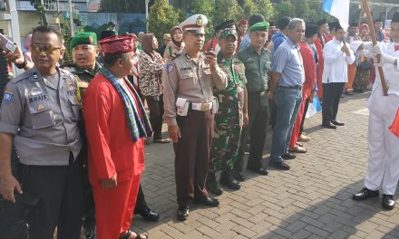 MENYAMBUT HUT KNPI 46 POLSEK KARAWACI DAN JAJARAN GELAR PENGAMANAN KARNAVAL