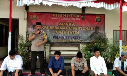 Kapolsek Batu Ceper berikut keluarga besar melaksanakan kegiatan Doa Bersama, Santunan anak Yatim dan silahturahmi kepada tokoh agama dan mitra Polri Pokdar Kamtibmas