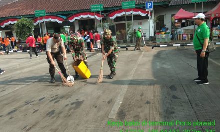 Bhabinkamtibmas Bersama Unsur Tiga Pilar Dan Masyarakat Kerja Bakti Massal