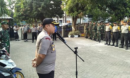 Jelang Pelantikan Presiden, Polsek Jatiuwung Adakan Apel Gelar Pasukan Bersama TNI dan Muspika