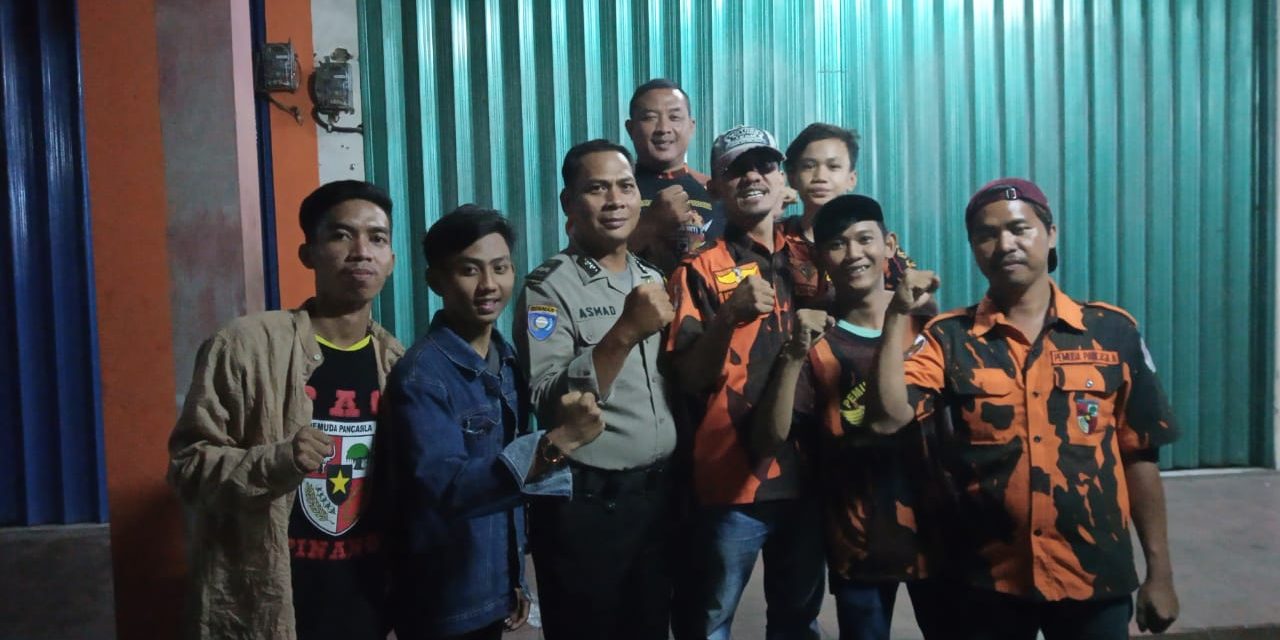 Dalam Rangka Penggalangan 4 Elemen, Bhabinkamtimas Pinang Sambangi Ketua PP Pinang