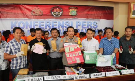 Ungkap 73 Kasus Narkoba Polrestro Tangerang Kota Selama Periode September dan Oktober 2019