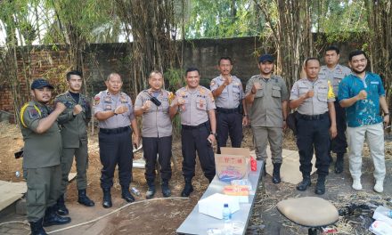 Kehadiran Kabag Sumda Saat Melakukan Pengamanan Unras Buruh