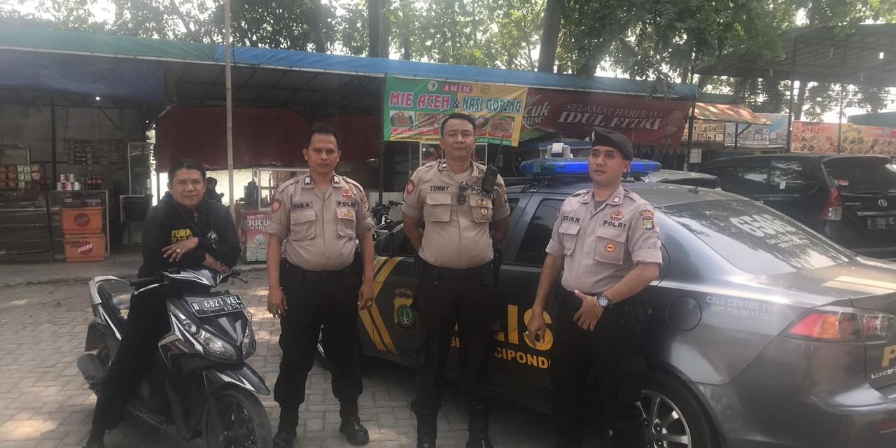 Patroli Biru Samapta Polsek Cipondoh Kunjungi Situ Cipondoh