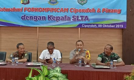 Kapolsek Cipondoh Beserta Jajaran Hadir Dalam Acara Silaturahmi FORKOMPIMCAM Cipondoh dan Pinang  Dengan Para Kepala Sekolah SLTA