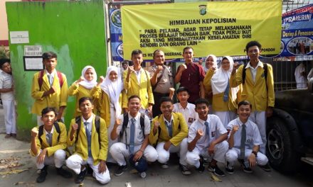 Polsek Cipondoh Pasang Himbauan Kamtibmas Di Sekolah