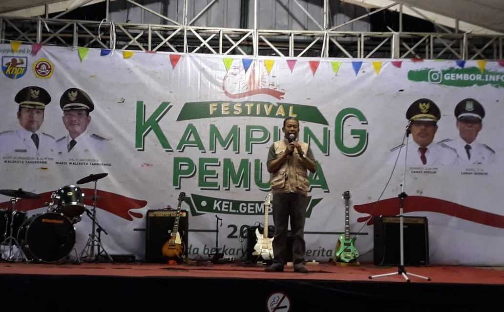 Bersama Tiga Pilar, Binmas Polsek Jatiuwung Hadiri Festival Kampung Pemuda Tingkat Kelurahan Gembor