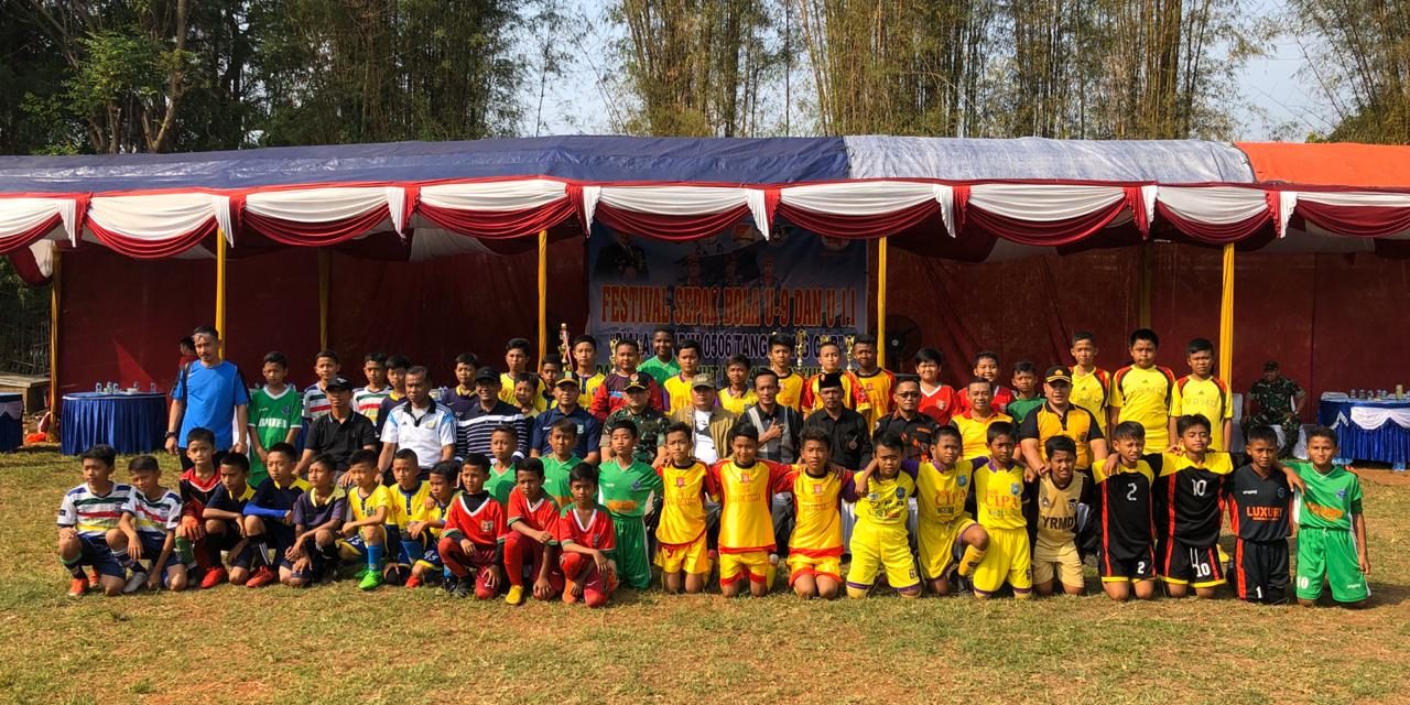 Kapolsek Jatiuwung, Kompol ADITYA S.P SEMBIRING Hadiri Pembukaan Turnamen Sepak Bola U-9 dan U-11 Dandim Cup 2019