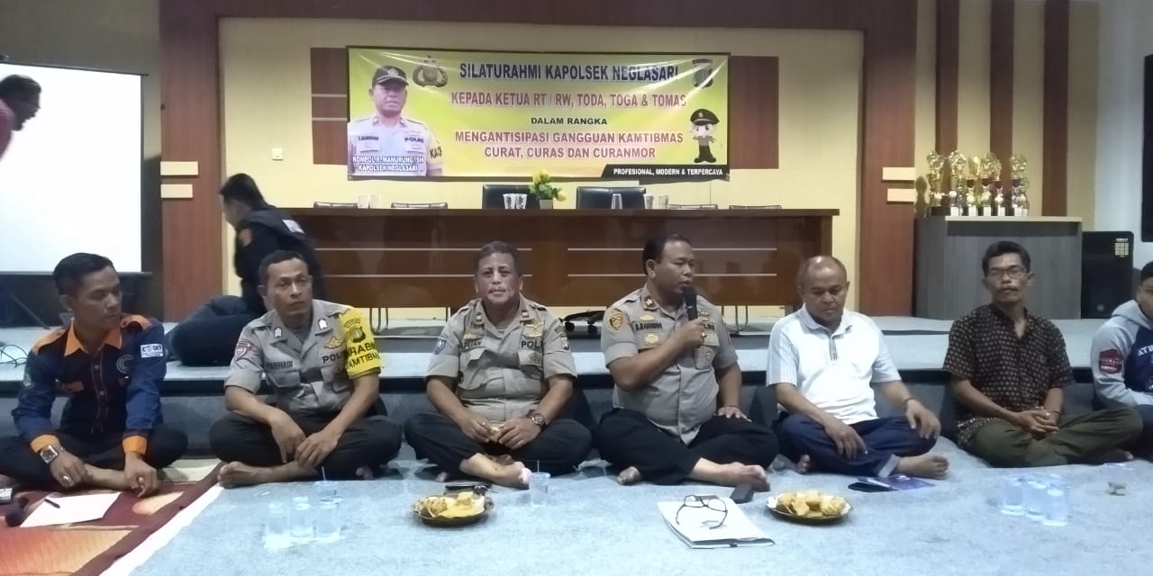 Antisipasi Guantibmas, Kapolsek Neglasari Gelar Pertemuan Bersama Para Tokoh