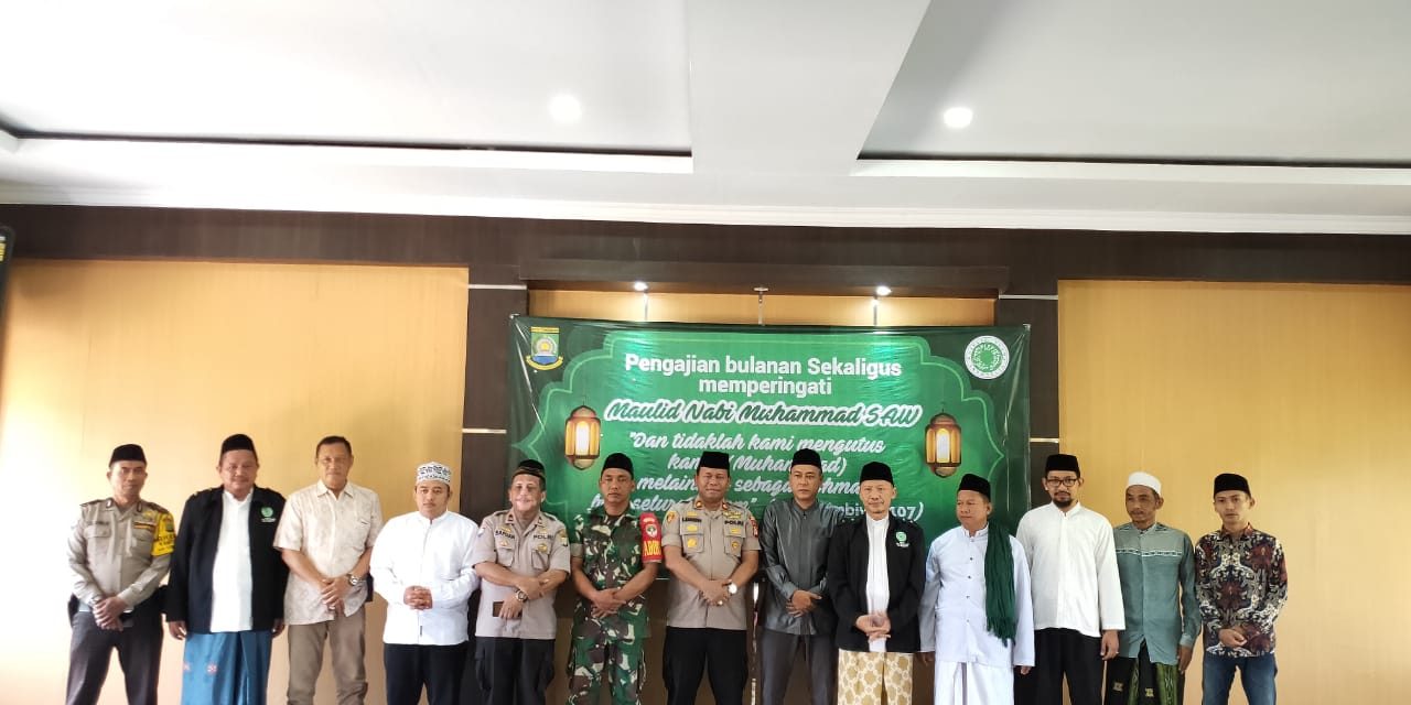 Pererat Ikatan Silaturahmi, Kapolsek Neglasari hadiri Pengajian dan Maulid Nabi Muhammad SAW yang di Gelar MUI