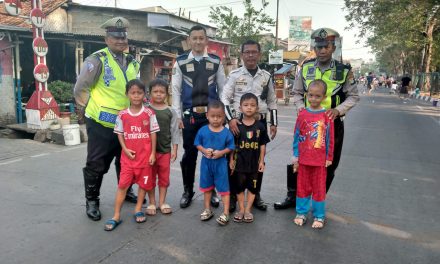 Car Free Day, Unit Lantas Polsek Neglasari Beri Rasa Aman Kepada Masyarakat