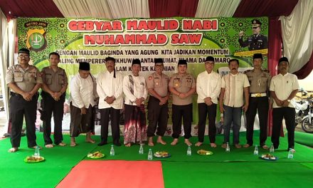 Bersama Da’i Kamtibmas, Kapolsek Jatiuwung Membuka Acara Gebyar Maulid Nabi Muhammad SAW 1441 H