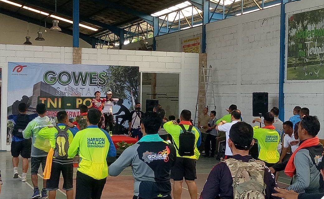 Gowes Santai Bersama TNI – Polri Pererat Sinergitas dan Soliditas Jaga Kamtibmas