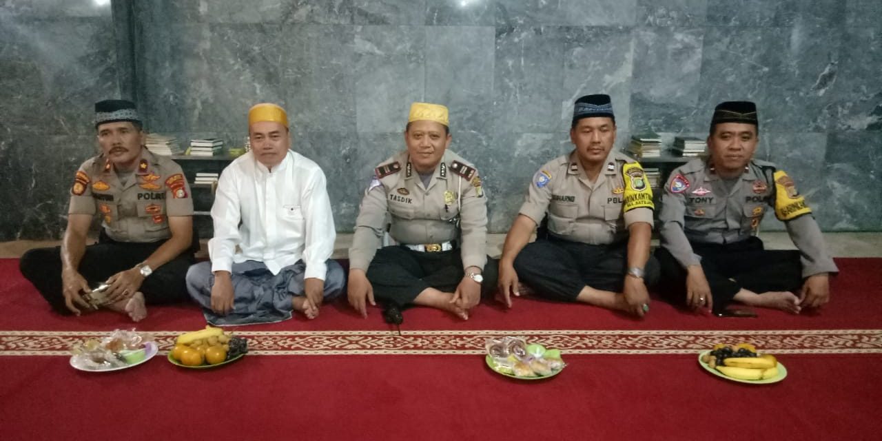 Kapolsek Batu Ceper menghadiri kegiatan Maulid Nabi Muhammad SAW 1441 H di Masid Jami AL Huda