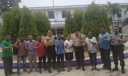 Kapolsek Batu Ceper KOMPOL WAHYUDI.SH Bersilahturahmi dengan Mahasiswa asal daerah Papua