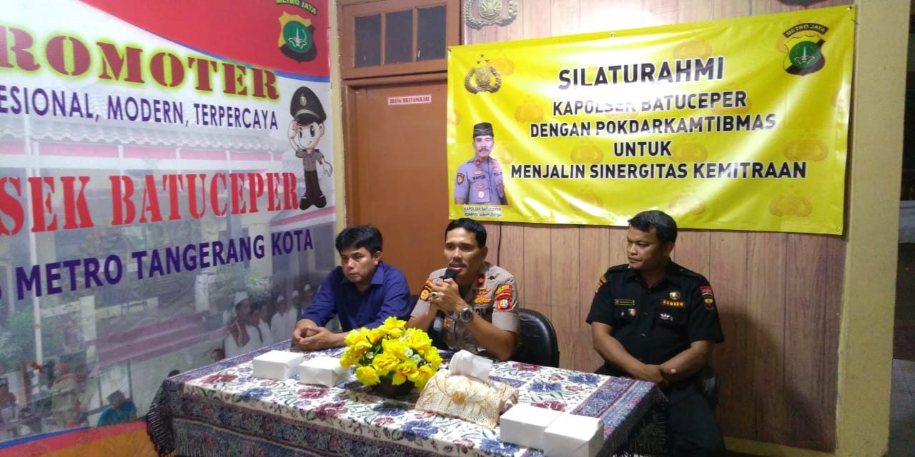 Kapolsek Batu Ceper KOMPOL WAHYUDI.SH bersilahturahmi dengan Pokdar Kamtibmas dan SENKOM untuk menjalin sinergitas kemitraan