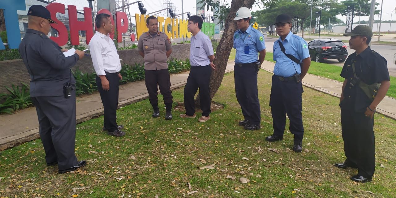 Sambang Kunjungan Silahturahmi Kapolsek Cipondoh Kepada Pengurus Mall Alam Sutera dalam Rangka Pembuatan Pos PAM Natal dan Tahun Baru