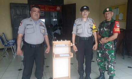 Pengamanan giat ibadah Natal GPIB jemaat kasih setia Aspol ciledug.