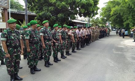 Sinergitas TNI/Polri Bersama Muspika dan Ormas di Jatiuwung Apel Gelar Pasukan Pengamanan Natal 2019