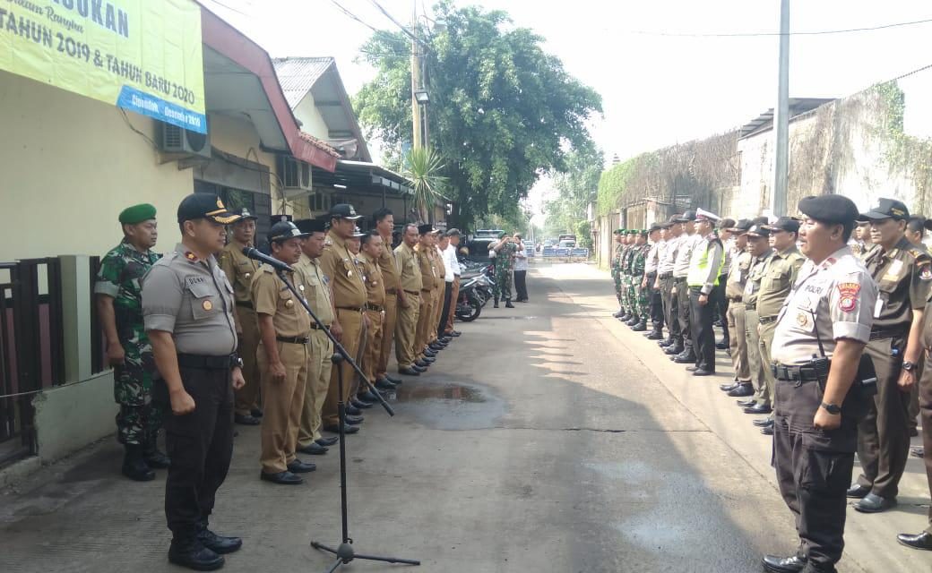 Kepolisian Sektor Cipondoh Kota Tangerang Gelar Apel Gabungan Kesiapan PAM Natal 2019 dan Tahun Baru 2020