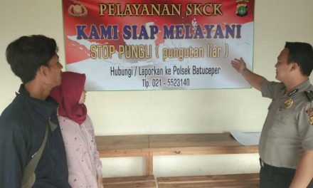 Pelayanan Prima Kepolisian dalam pembuatan Blangko SKCK berikut Surat perijinan kegiatan dan personil POLRI telah memasang spanduk pelayanan SKCK “STOP PUNGLI’’