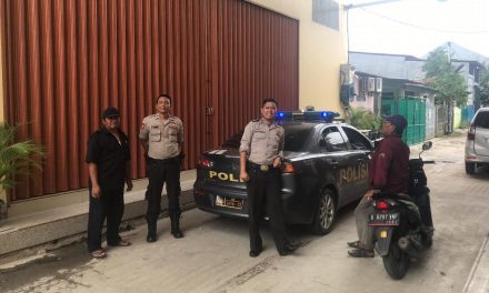 Unit Patroli R4 Samapta 6505 Polsek Cipondoh Gelar Patroli Biru Disekitar Vihara Sukhavati Prajna Perum Poris Indah Cipondoh Kota Tangerang