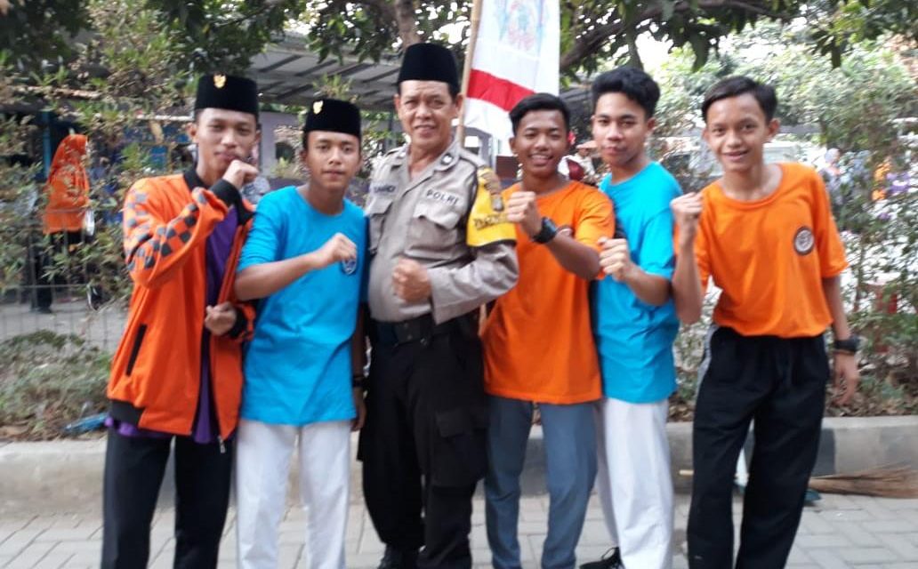 Penggalangan dan Sambang Polsantren Bhabinkamtibmas Polsek Cipondoh Kel. Kenanga Aiptu Suhandi  ke Ponpes IBADURRAHMAN Kenanga