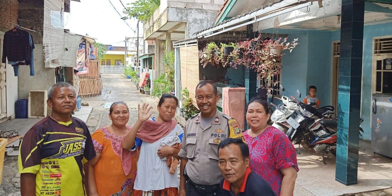 Giat Sambang Warga Masyarakat, Bhabinkamtibmas Kel. Cipondoh Sambangi Warga di RT.01/10 Cipondoh