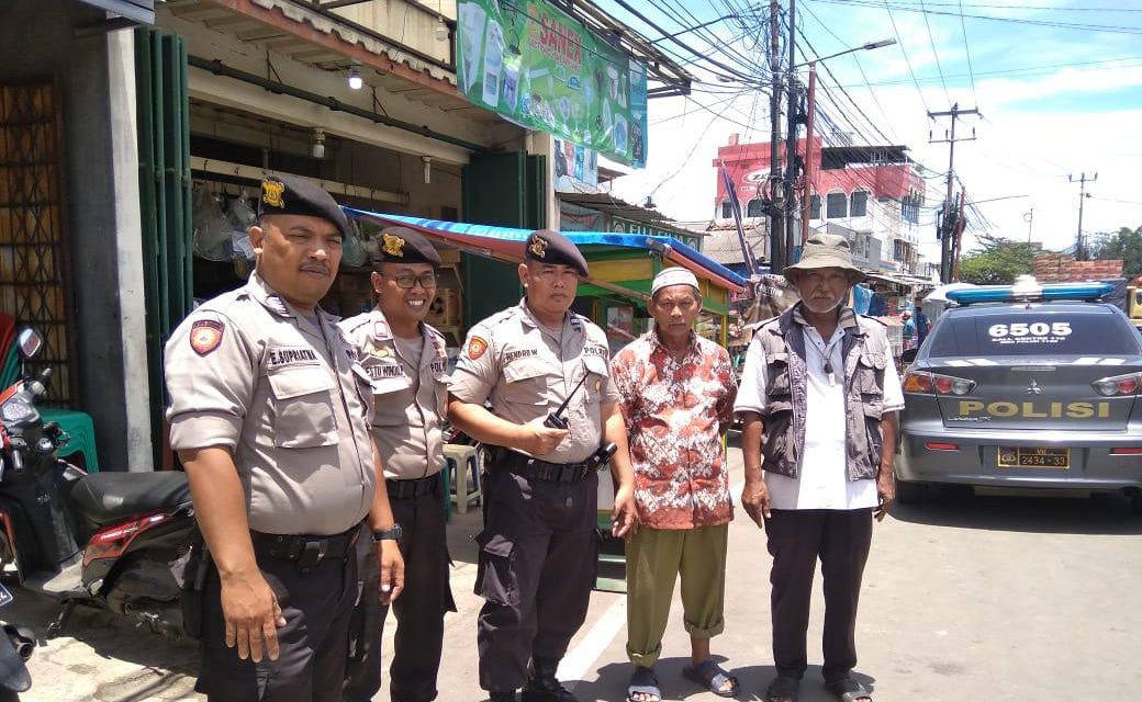 Unit Samapta Polsek Cipondoh Gelar Patroli Biru Pemantauan Pasar Tradisional di Pasar Bengkok