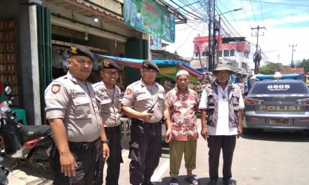 Unit Samapta Polsek Cipondoh Gelar Patroli Biru Pemantauan Pasar Tradisional di Pasar Bengkok