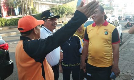 Wakapolsek Ciledug ikuti senam Cenghar Sabtu Pagi di Plaza Borobudur Ciledug Kota Tangerang