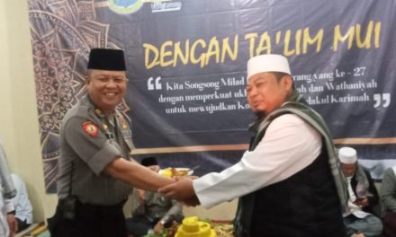 hadirnya sosok Wakapolsek Ciledug dalam pengajian Mui kecamatan Kota Tangerang