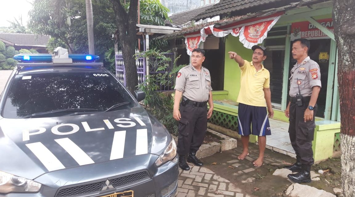 Kanit Samapta Iptu R. Deni Hidayat Pimpin Gelaran Patroli Biru  Pemantauan Daerah Paska Banjir