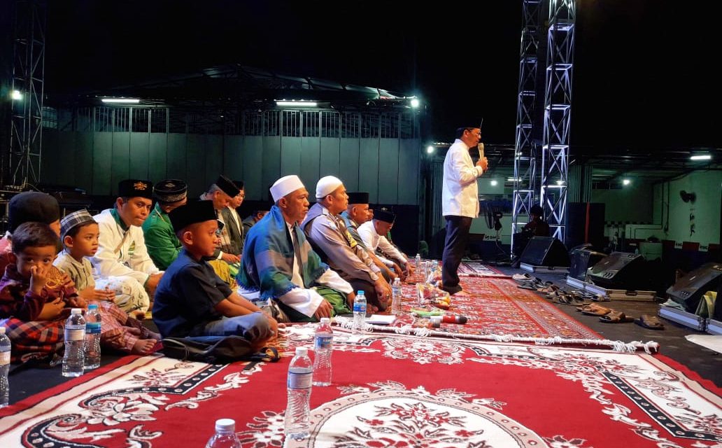 Pengamanan yang sigap dan humanis dalam giat Ciledug Bersholawat 2 Istigosah Malam Puncak Hut Kota Tangerang ke 27