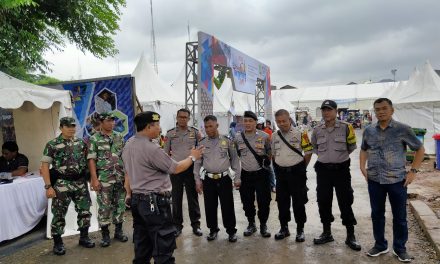 Apel pam depan pos penjagaan Tangerang expo 2020 di CBD Ciledug