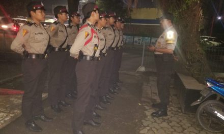 Apel Malam Terakhir Siswa Latja Sepolwan Angk. 48 di Polsek Cipondoh