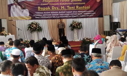 Bersama Muspika Kosambi Kapolsek Teluknaga Hadiri Purna Bhakti Camat Kosambi