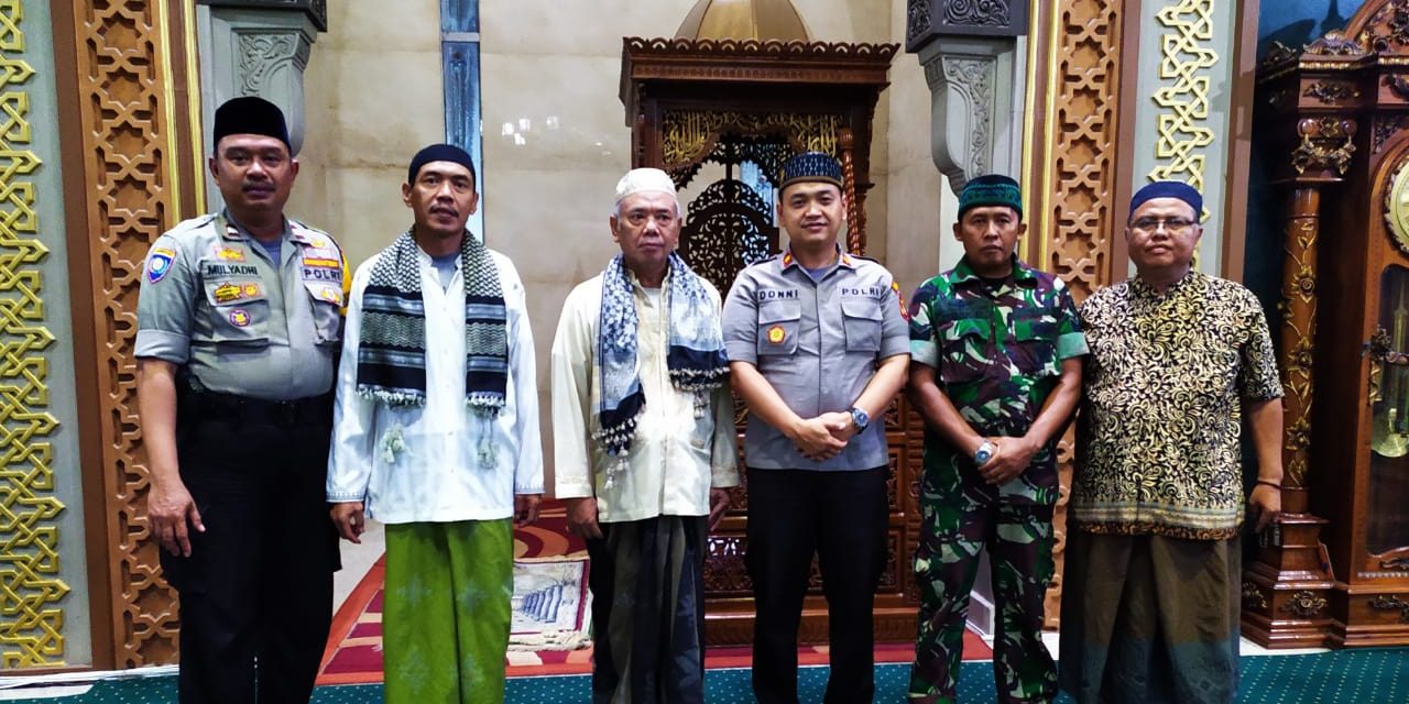 Kapolsek Cipondoh Hadiri Do’a dan Dzikir Bersama di Masjid Al Mubarok Sambut HUT Kota Tangerang ke- 27