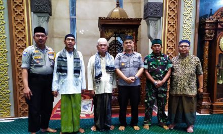 Kapolsek Cipondoh Hadiri Do’a dan Dzikir Bersama di Masjid Al Mubarok Sambut HUT Kota Tangerang ke- 27