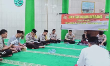 KAPOLSEK BENDA KOMPOL DODDY GINANJAR, SH, BESERTA JAJARANNYA DAN WARGA MASYARAKAT GELAR DOA DAN DZIKIR BERSAMA MENYAMBUT HUT KOTA TANGERANG KE-27