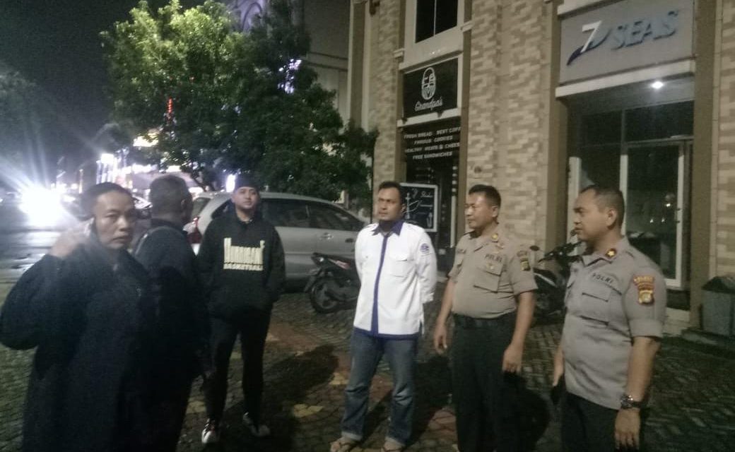 Kapolsek Cipondoh Bersama Wakapolsek Cipondoh Cek Persiapan Giat Running di Greenlake