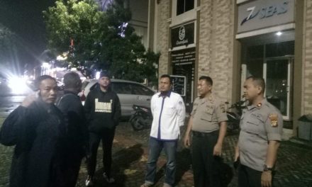 Kapolsek Cipondoh Bersama Wakapolsek Cipondoh Cek Persiapan Giat Running di Greenlake