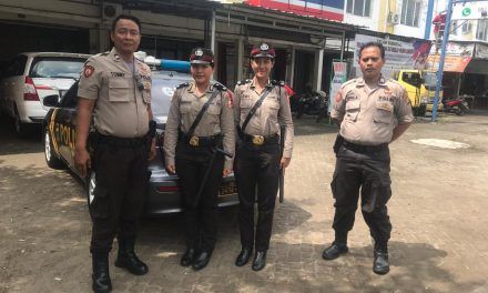 Bersama Siswa Latja Polwan, Anggota Samapta Patroli Biru