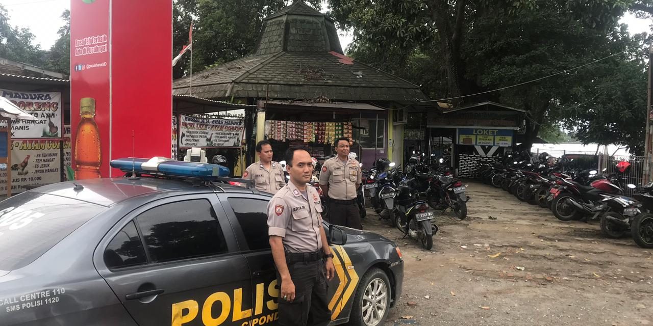 Anggota Unit Samapta Laksanakan Patroli Biru Ke Tempat Rekreasi Wisata Situ Cipondoh