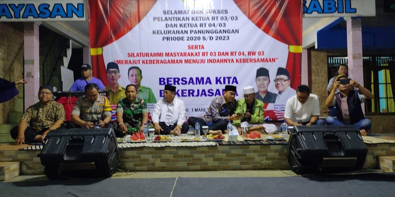 Aiptu Mulyadih Beserta Unsur Tiga Pilar Hadiri Malam Pelantikan Ketua RT 003/04 & RT 004/03 Sawah Dalam