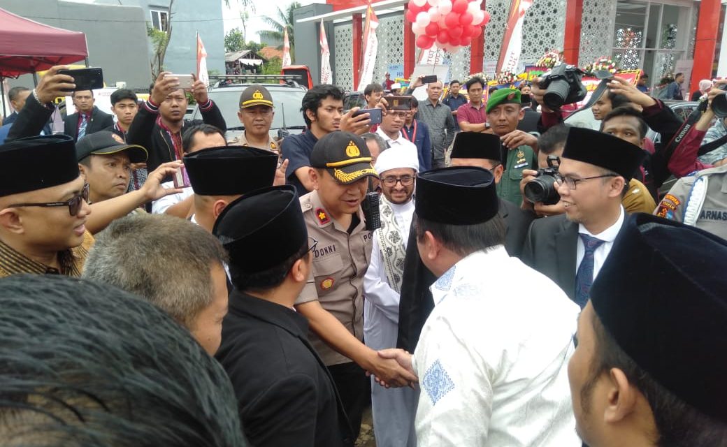 Kapolsek Cipondoh dan Binamas Beserta Unsur Tiga Pilar Melaksanakan Monitoring Kegiatan Peresmian Institut Daarul Qur’an Oleh Menag RI